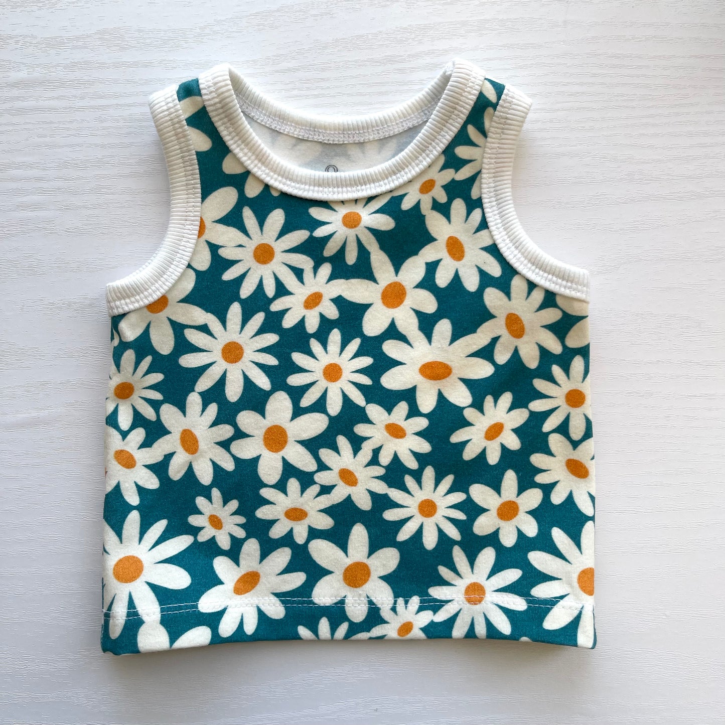 Maisy Tank | Teal Daisy