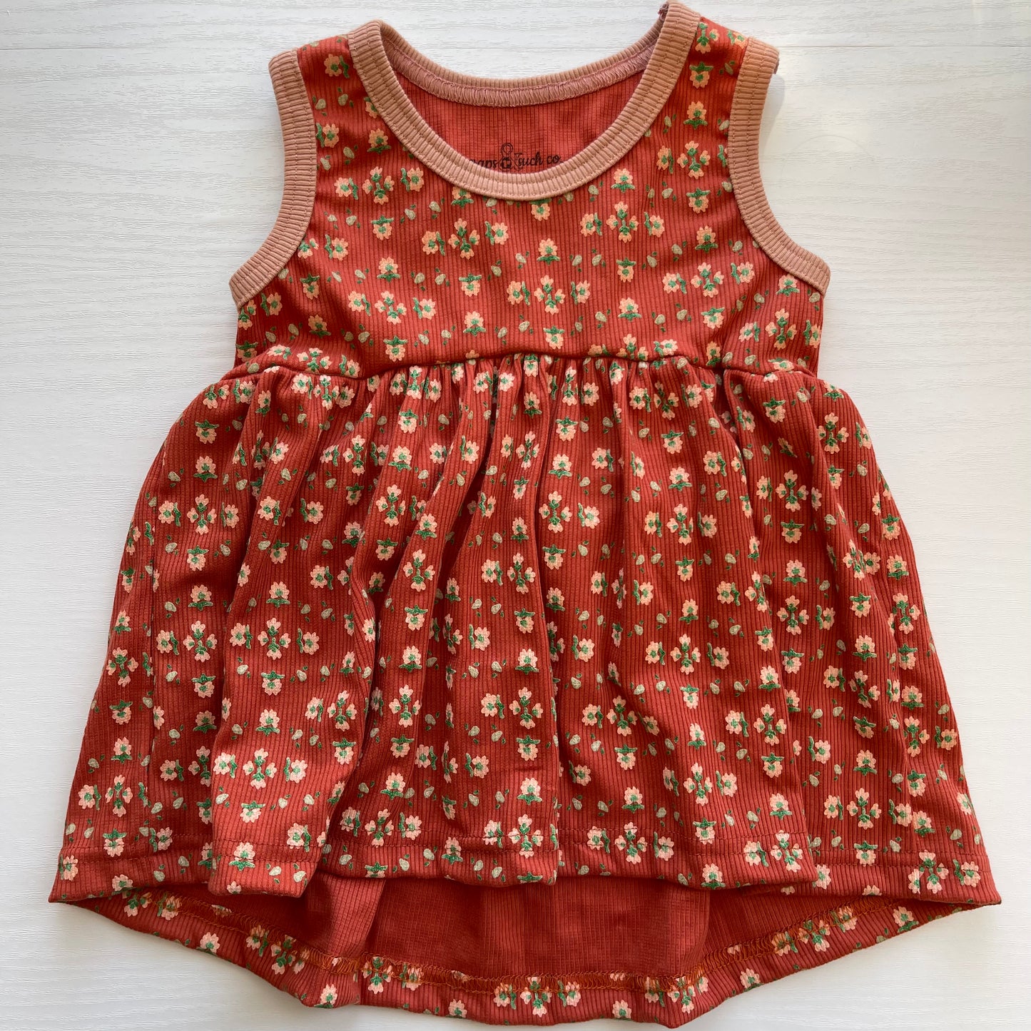 Peplum Tank | Geometric Floral