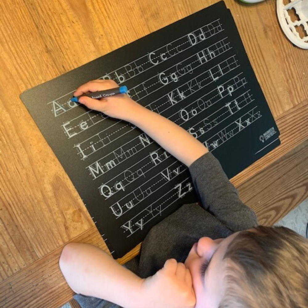 Imagination Starters - Chalkboard Letters Practice Placemat 12x17